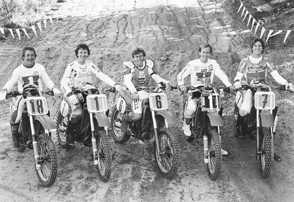 Team Honda had a formable team in '84 with Chandler, Bailey, Hannah, O'Mara and Lechien.