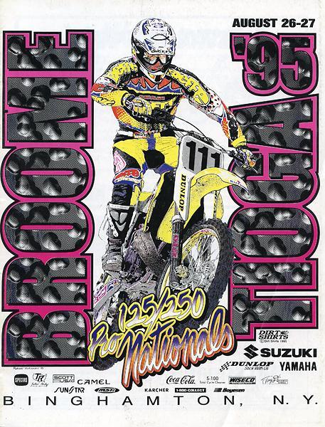 Somewhere in this classic Dirt Shirts design you will find Greg Albertyn, three-time world champ but AMA rookie in 1995.