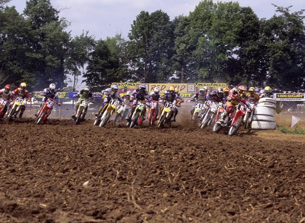 Steve Lamson (#5) won the 125 National MX Championship in 1995 as McGrath's teammate at Honda.