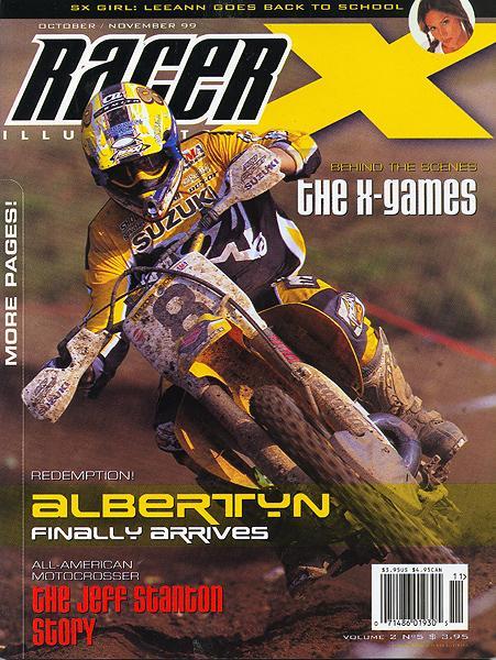 After four years and countless crashes, Greg Albertyn finally settled down and earned himself the AMA Motocross title and this cover of Racer X.