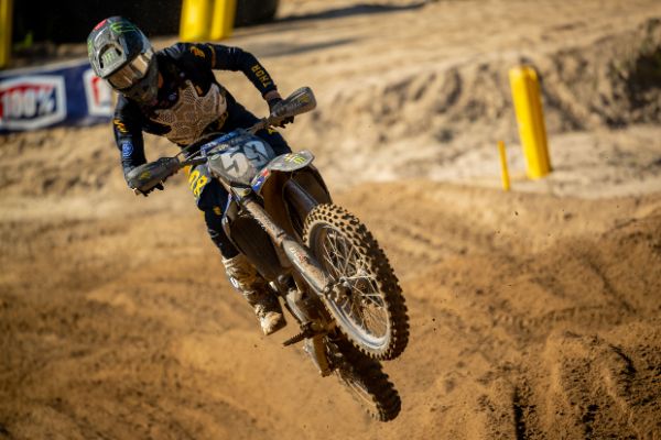 Despite being injured and missing several rounds with a broken wrist in the middle of the season, Washington native Levi Kitchen earned the 2022 Marty Smith Rookie of the Year in Pro Motocross in his first full season. Kitchen claimed his maiden moto at the Thunder Valley National and earned five top-tive finishes in 14 motos. He finished 11th in the 250 Class standings.