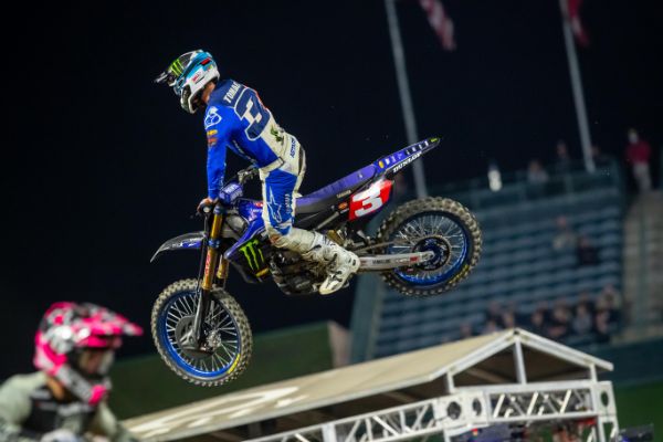 At the fourth round Anaheim 2 Supercross, Eli Tomac became the fourth different rider to win a 450SX main event in the first four rounds. Tomac’s win that night was his first (of seven) aboard the Yamaha YZ450F in 2022.